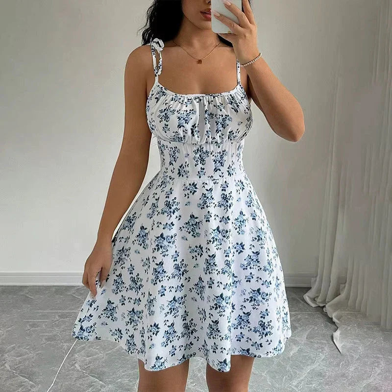 Floral Spaghetti Strap Mini Sundress
