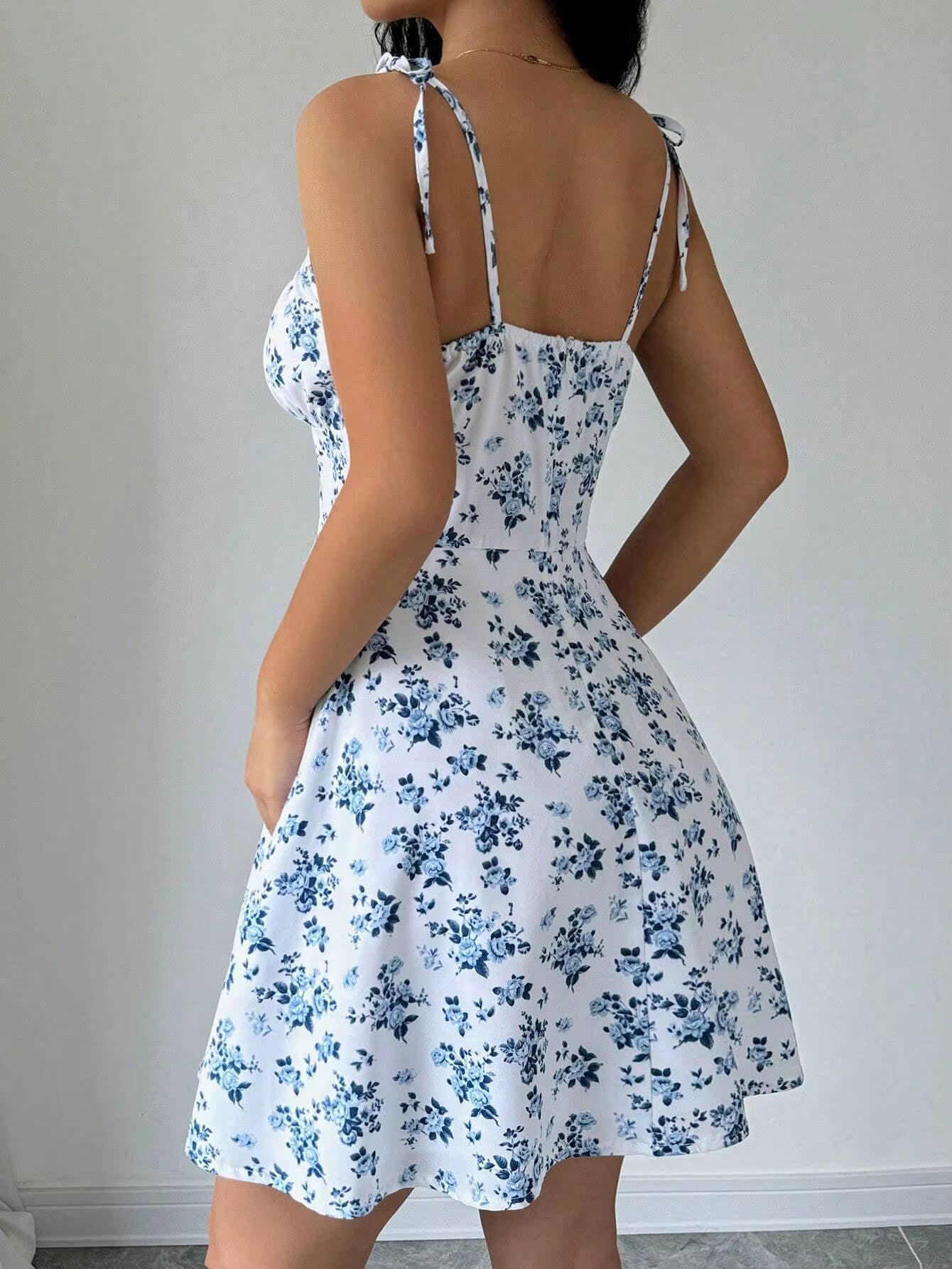 Floral Spaghetti Strap Mini Sundress